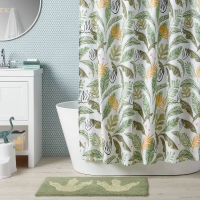 Botanical Kids' Shower Curtain - Pillowfort™ 3 Botanical Kids' Shower Curtain - Pillowfort™