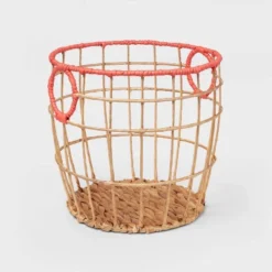 Natural With Fresh Melon Rim Kids' Woven Basket Red - Pillowfort™ 9 Natural With Fresh Melon Rim Kids' Woven Basket Red - Pillowfort™ -Pillowfort GUEST 0caadb0d 5ca9 4056 91ab 5de9473e59d1