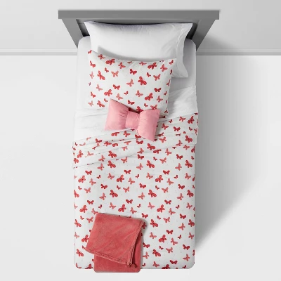 Butterfly Value Multi-Piece Kids' Bedding Set Rose - Pillowfort™ 4 Butterfly Value Multi-Piece Kids' Bedding Set Rose - Pillowfort™ - Image 2