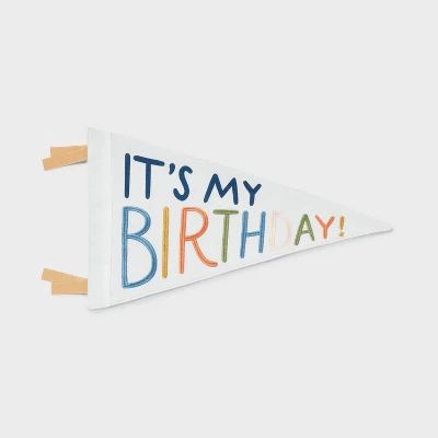 It's My Birthday Kids' Pennant - Pillowfort™: Multicolored Wall Decor For Kids' Birthday Celebration 6 It's My Birthday Kids' Pennant - Pillowfort™: Multicolored Wall Decor For Kids' Birthday Celebration - Image 4