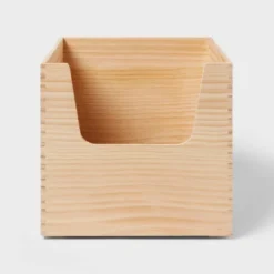 Stackable Kids' Wood Storage Bin Natural - Pillowfort™ 8 Stackable Kids' Wood Storage Bin Natural - Pillowfort™ -Pillowfort GUEST 1a971b73 cc5b 48d7 afff 917a16af3b3d