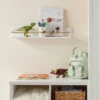 Kids' Wall Shelf White With Gold - Pillowfort™: Floating Decorative MDF Wall Organizer, 24" Wide -Pillowfort GUEST 266f6b3e a721 4e30 a6de 5fa5345275a7