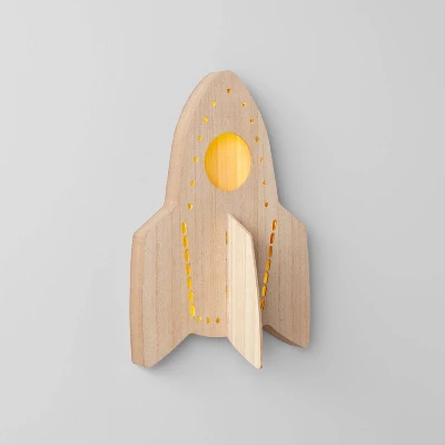 Rocket Wood Lit Kids' Wall Decor - Pillowfort™ 5 Rocket Wood Lit Kids' Wall Decor - Pillowfort™ - Image 3
