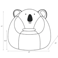 Koala Kids' Bean Bag Chair - Pillowfort™ 11 Koala Kids' Bean Bag Chair - Pillowfort™ -Pillowfort GUEST 3688780a 0be5 40a4 b824 d6f306089e25