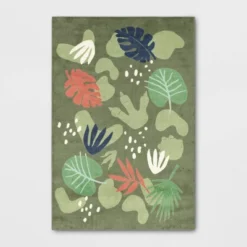 Dinosaur Shapes Kids' Rug Green - Pillowfort™ -Pillowfort GUEST 36dc32e8 a2e7 4b94 9907 c2937ad75559