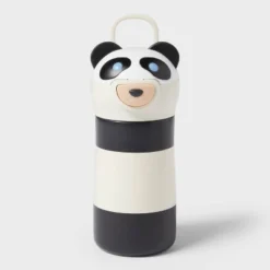Kids' 10 Fl Oz Panda Animal Water Bottle Black - Pillowfort™ -Pillowfort GUEST 3a7d9816 83bc 4365 9bde 4ddf9cd51b64