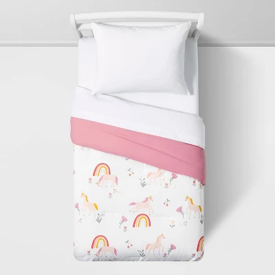 Toddler Unicorn Cotton Kids' Comforter - Pillowfort™ 3 Toddler Unicorn Cotton Kids' Comforter - Pillowfort™