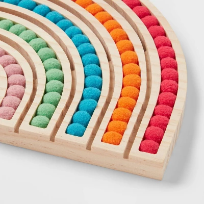 Felt Ball Rainbow Kids' Wall Decor - Pillowfort™ 4 Felt Ball Rainbow Kids' Wall Decor - Pillowfort™ - Image 2