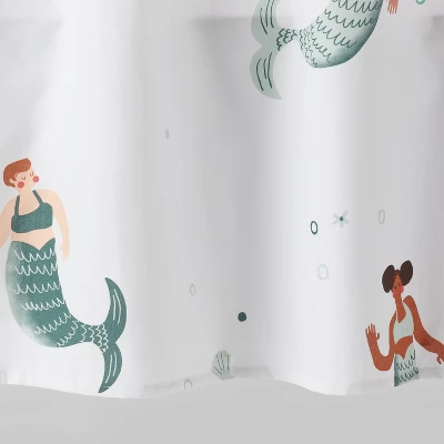 Mermaid Kids' Shower Curtain - Pillowfort™ 5 Mermaid Kids' Shower Curtain - Pillowfort™ - Image 3