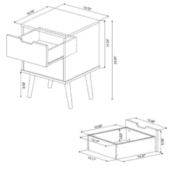 Modern Kids' Nightstand White - Pillowfort™ 15 Modern Kids' Nightstand White - Pillowfort™ -Pillowfort GUEST 43187505 1f27 4b45 8d32 b1cd213ac469