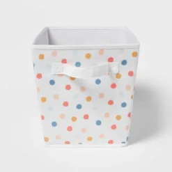 Polka Dot Kids' Fabric Bin - Pillowfort™ -Pillowfort GUEST 43f95487 7c38 49b9 8436 8a0284ff3aac