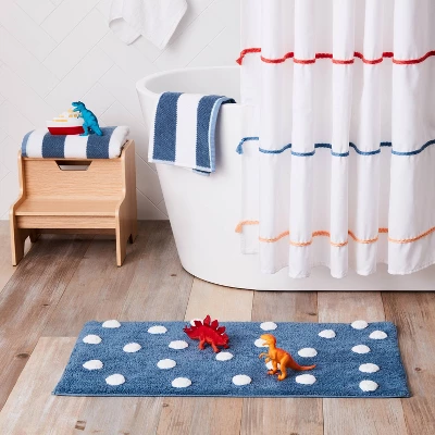 Striped Kids’ Towel Navy With SILVADUR™ Antimicrobial Technology - Pillowfort™ 3 Striped Kids’ Towel Navy With SILVADUR™ Antimicrobial Technology - Pillowfort™