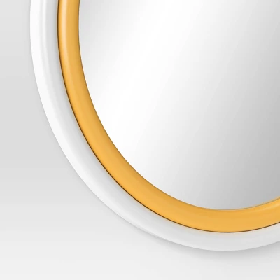 Two Tone Layered Circle Kids' Mirror White - Pillowfort™ 5 Two Tone Layered Circle Kids' Mirror White - Pillowfort™ - Image 3