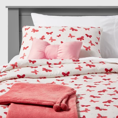 Butterfly Value Multi-Piece Kids' Bedding Set Rose - Pillowfort™ 9 Butterfly Value Multi-Piece Kids' Bedding Set Rose - Pillowfort™ - Image 7
