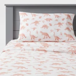 Dinosaur Cotton Kids' Sheet Set Pink - Pillowfort™ 9 Dinosaur Cotton Kids' Sheet Set Pink - Pillowfort™ -Pillowfort GUEST 5f72dc08 f306 451f 8b41 5448571be6f9