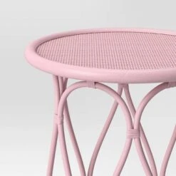 Rattan Kids' Bedside Table Coral - Pillowfort™: Pink Rattan Nightstand, No Assembly, Ethical Handcraft Certified -Pillowfort GUEST 6d4e3cb5 28e4 47a7 b842 ae14a6e7546a