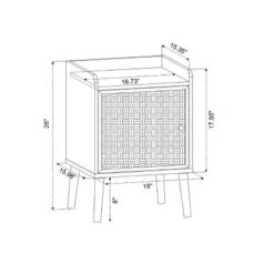 Rattan & Wood Bedside Kids' Cabinet Rose Pink - Pillowfort™ -Pillowfort GUEST 7021447d 2fde 4823 82fe bd8bbbbb8aeb