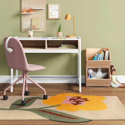 Flower Shaped Wool Kids' Rug - Pillowfort™ 3 Flower Shaped Wool Kids' Rug - Pillowfort™