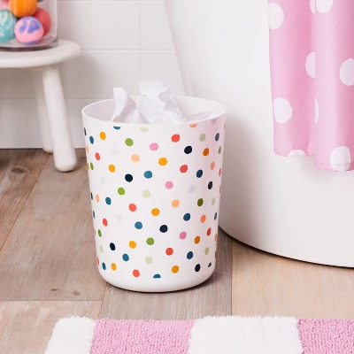 Dot Kids' Bathroom Wastebasket - Pillowfort™ 3 Dot Kids' Bathroom Wastebasket - Pillowfort™