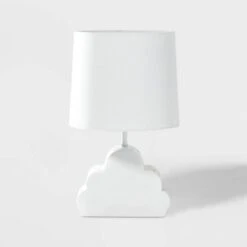 Cloud Dual Light Figural Kids' Lamp (Light Bulbs Not Included) White - Pillowfort™: Ceramic Table Lamp, 3-Way Switch
