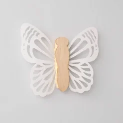 Butterfly Wood Lit Kids' Wall Decor Cream - Pillowfort™ -Pillowfort GUEST 7b038660 261a 42af 8baa 03a5b9a54a2c