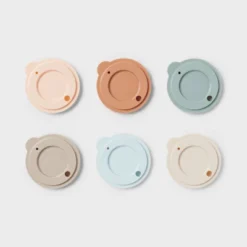 Kids' 6pc Plastic Tumbler Lid - Pillowfort™: Multicolored, Dishwasher-Safe, Ages 3+, Recycled Material -Pillowfort GUEST 7b279dd2 dc5c 4f94 bd00 12a3ee8df436