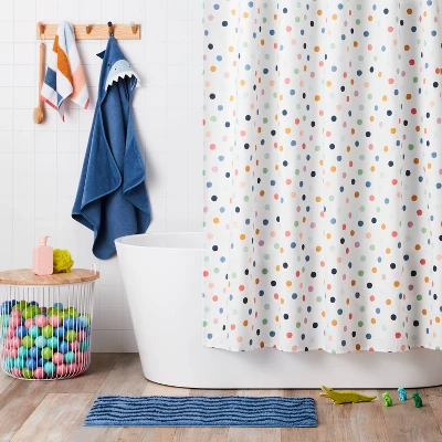 Dot Kids' Shower Curtain - Pillowfort™ 3 Dot Kids' Shower Curtain - Pillowfort™
