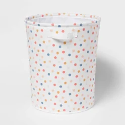 Polka Dot Kids' Fabric Bin - Pillowfort™ -Pillowfort GUEST 7f48cfb0 c792 49d2 b30d 8c4db536bba8