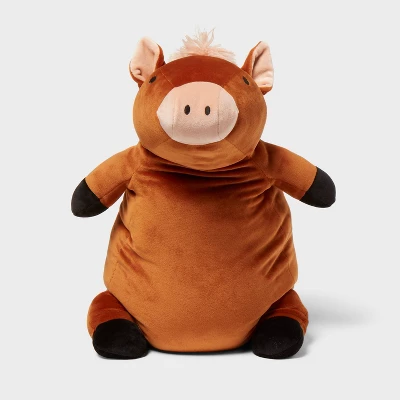 Horse Weighted Plush Kids' Throw Pillow Brown - Pillowfort™ 5 Horse Weighted Plush Kids' Throw Pillow Brown - Pillowfort™ - Image 3