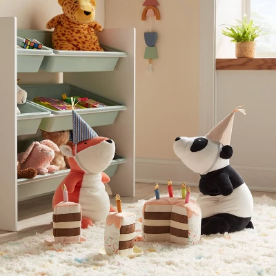 Kids' Birthday Cake Interactive Play Set - Pillowfort™: Novelty Plush Throw Pillow, Multicolored, Indoor Use 3 Kids' Birthday Cake Interactive Play Set - Pillowfort™: Novelty Plush Throw Pillow, Multicolored, Indoor Use