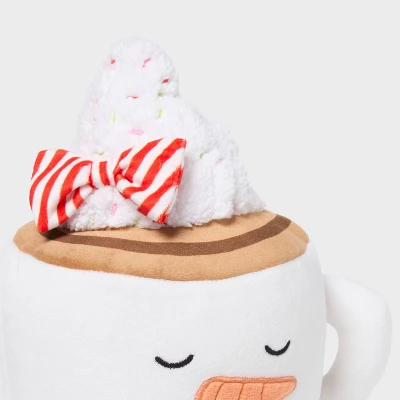 Hot Cocoa Kids' Holiday Mini Weighted Stuffed Plush Throw Pillow Ivory - Pillowfort™ 2 Hot Cocoa Kids' Holiday Mini Weighted Stuffed Plush Throw Pillow Ivory - Pillowfort™