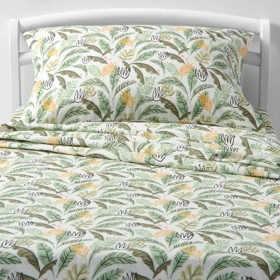 Botanical Cotton Kids' Sheet Set - Pillowfort™ 6 Botanical Cotton Kids' Sheet Set - Pillowfort™ - Image 4