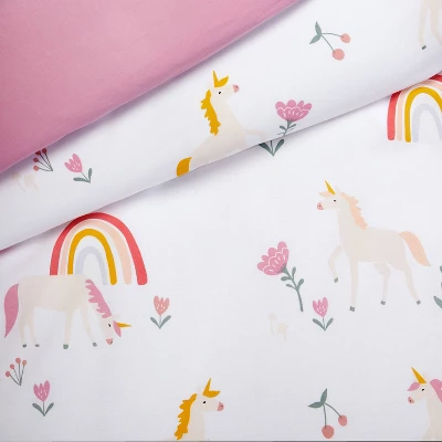 Kids' Duvet Unicorn Cover - Pillowfort™ 5 Kids' Duvet Unicorn Cover - Pillowfort™ - Image 3