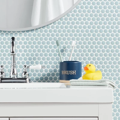 Blue Kids' Toothbrush Holder - Pillowfort™ 3 Blue Kids' Toothbrush Holder - Pillowfort™