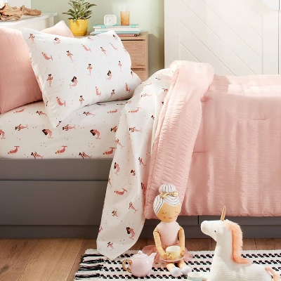 Mermaid Cotton Kids' Sheet Set - Pillowfort™ 3 Mermaid Cotton Kids' Sheet Set - Pillowfort™