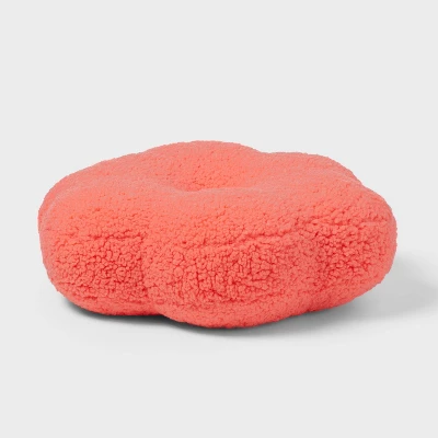 Flower Boucle Kids' Decorative Pillow Coral Red - Pillowfort™ 4 Flower Boucle Kids' Decorative Pillow Coral Red - Pillowfort™ - Image 2