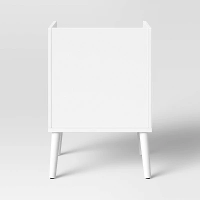 Rattan And Wood Bedside Kids' Table White - Pillowfort™ 6 Rattan And Wood Bedside Kids' Table White - Pillowfort™ - Image 4