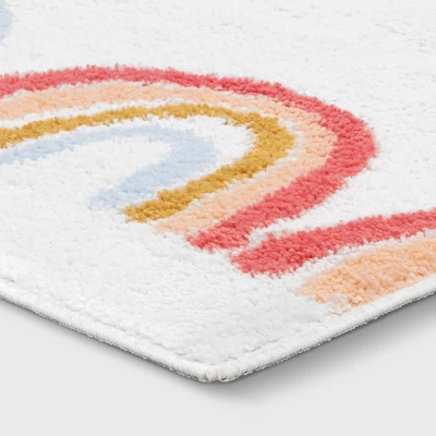 4'x5'6" Printed Rainbow Tufted Kids' Rug - Pillowfort™ 4 4'x5'6" Printed Rainbow Tufted Kids' Rug - Pillowfort™ - Image 2