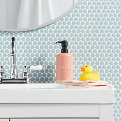 Pink Kids' Soap Pump Dispenser - Pillowfort™ 3 Pink Kids' Soap Pump Dispenser - Pillowfort™