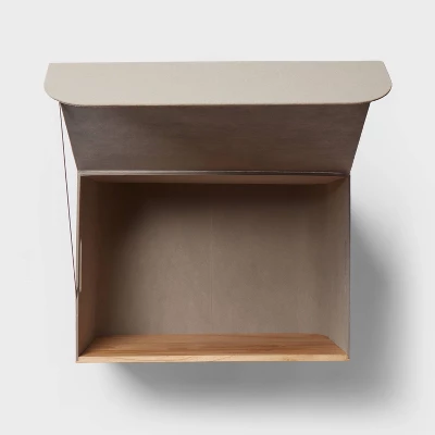 Large Natural Wood Rectangular Kids' Storage With Lid Gray - Pillowfort™ 4 Large Natural Wood Rectangular Kids' Storage With Lid Gray - Pillowfort™ - Image 2