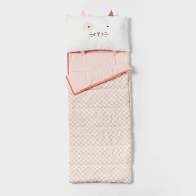 Cat Kids' Sleeping Bag - Pillowfort™ 7 Cat Kids' Sleeping Bag - Pillowfort™ - Image 5