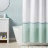 Kids' Shower Curtain White With Teal Border - Pillowfort™: Abstract Twill, Green, OEKO-TEX Certified, 72"x72" -Pillowfort GUEST bfc5bd56 a337 4f9f 90bb 418cc1edad85