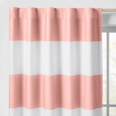 Blackout Rugby Striped Kids' Panel - Pillowfort™ 3 Blackout Rugby Striped Kids' Panel - Pillowfort™