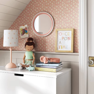 Two Tone Layered Circle Kids' Mirror Pink - Pillowfort™ 3 Two Tone Layered Circle Kids' Mirror Pink - Pillowfort™