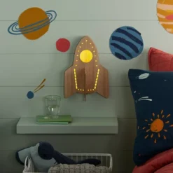 Rocket Wood Lit Kids' Wall Decor - Pillowfort™ 8 Rocket Wood Lit Kids' Wall Decor - Pillowfort™ -Pillowfort GUEST cc944e35 56a1 45bf 98dd 8b911619f244