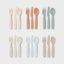 Kids' 18pc Plastic Flatware Set - Pillowfort™: Dishwasher-Safe, Modern Kids Utensils, Service For 6 7 Kids' 18pc Plastic Flatware Set - Pillowfort™: Dishwasher-Safe, Modern Kids Utensils, Service For 6 -Pillowfort GUEST cd22319d 1f55 4717 a38c e1e43da89528