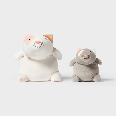 Cat And Baby Weighted Plush Kids' Throw Pillow Cream - Pillowfort™ 5 Cat And Baby Weighted Plush Kids' Throw Pillow Cream - Pillowfort™ - Image 3