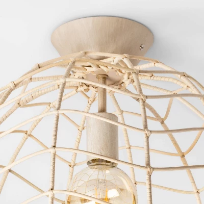 Rattan Kids' Pendant Natural - Pillowfort™ 5 Rattan Kids' Pendant Natural - Pillowfort™ - Image 3