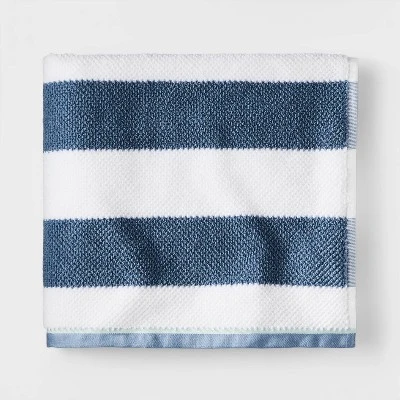Striped Kids’ Towel Navy With SILVADUR™ Antimicrobial Technology - Pillowfort™ 7 Striped Kids’ Towel Navy With SILVADUR™ Antimicrobial Technology - Pillowfort™ - Image 5