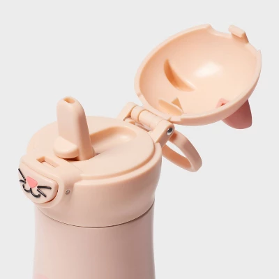 Kids' 10 Fl Oz Cat Animal Water Bottle - Pillowfort™ 4 Kids' 10 Fl Oz Cat Animal Water Bottle - Pillowfort™ - Image 2